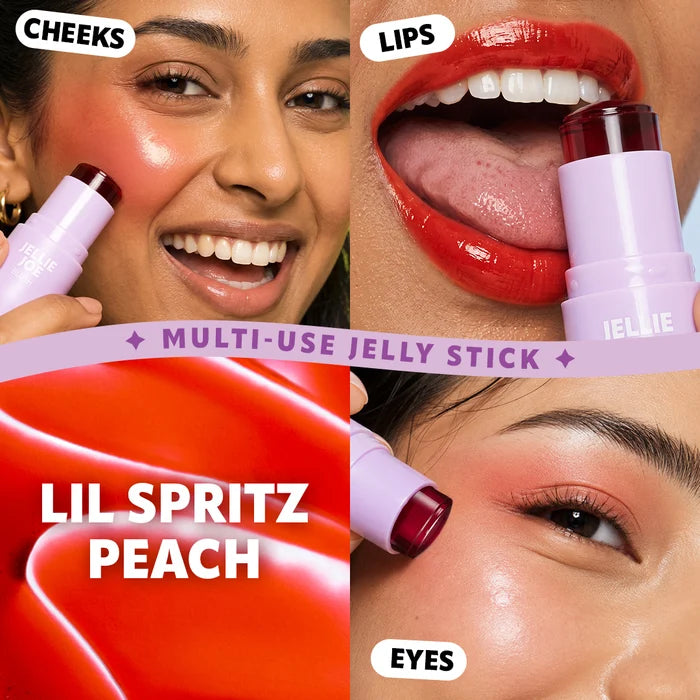 Trouble Maker Jellie Joe Stick Blush Lil Spritz Peach 4pc Set + 1 Full Size Product Worth 25% Value Free