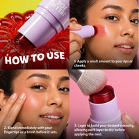 Trouble Maker Jellie Joe Stick Blush Lil Spritz Peach 4pc Set + 1 Full Size Product Worth 25% Value Free