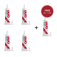 DUO Striplash Adhesive, Dark 4pc Set + 1 Full Size Product Worth 25% Value Free