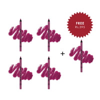 Lamel Long Lasting Oh My Color Gel Eye Liner №402-Pink 4pc Set + 1 Full Size Product Worth 25% Value Free