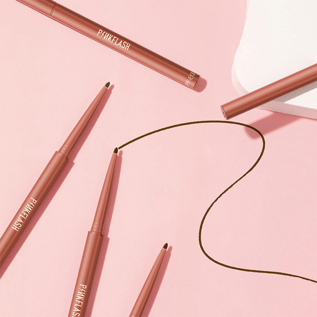 Pinkflash Pro Touch Pencil Eyeliner-#03 Caramel 4pc Set + 1 Full Size Product Worth 25% Value Free