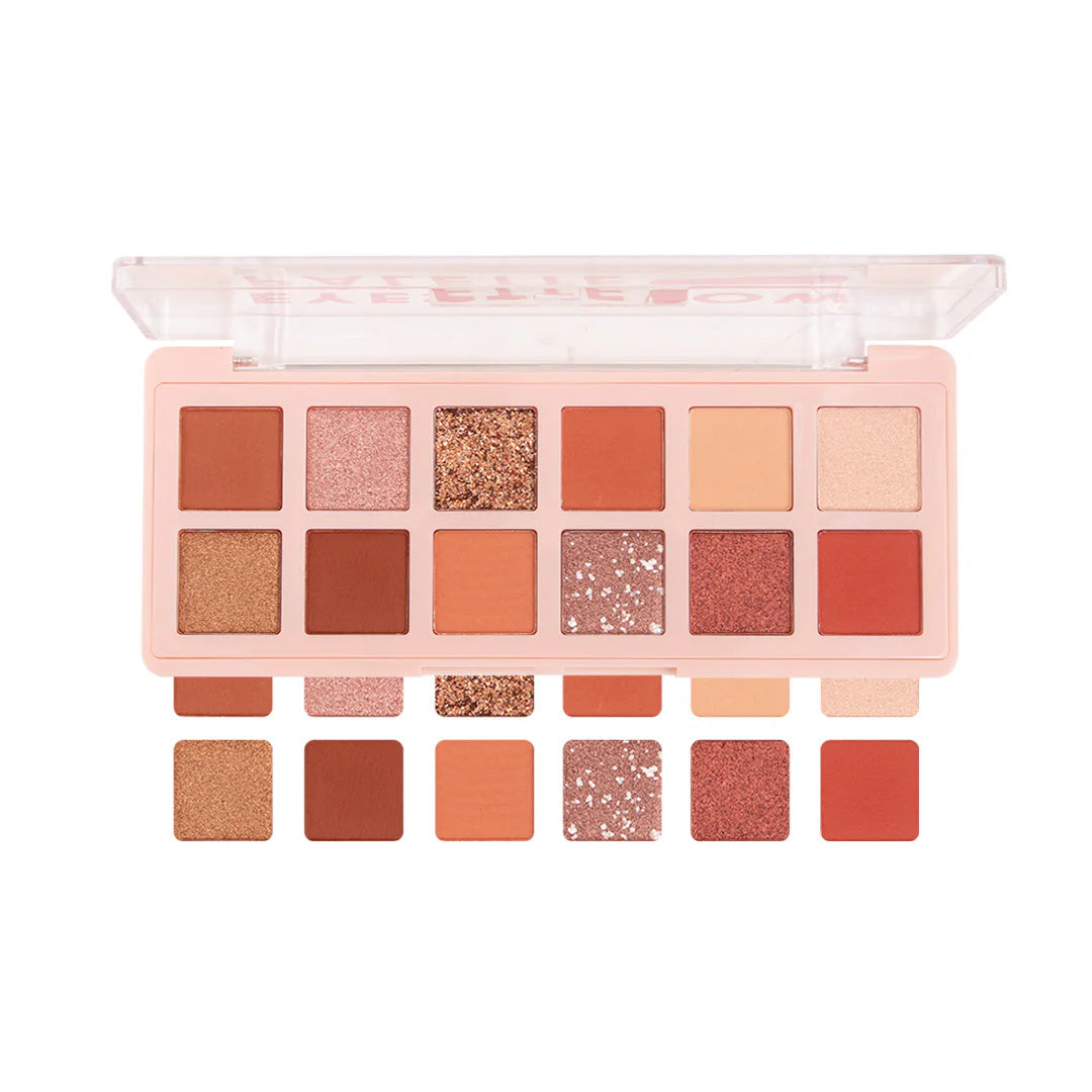Pinkflash Pro Touch Eyeshadow Palette-04# Grapefruit Mousse 4pc Set + 1 Full Size Product Worth 25% Value Free