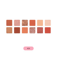 Pinkflash Pro Touch Eyeshadow Palette-04# Grapefruit Mousse 4pc Set + 1 Full Size Product Worth 25% Value Free