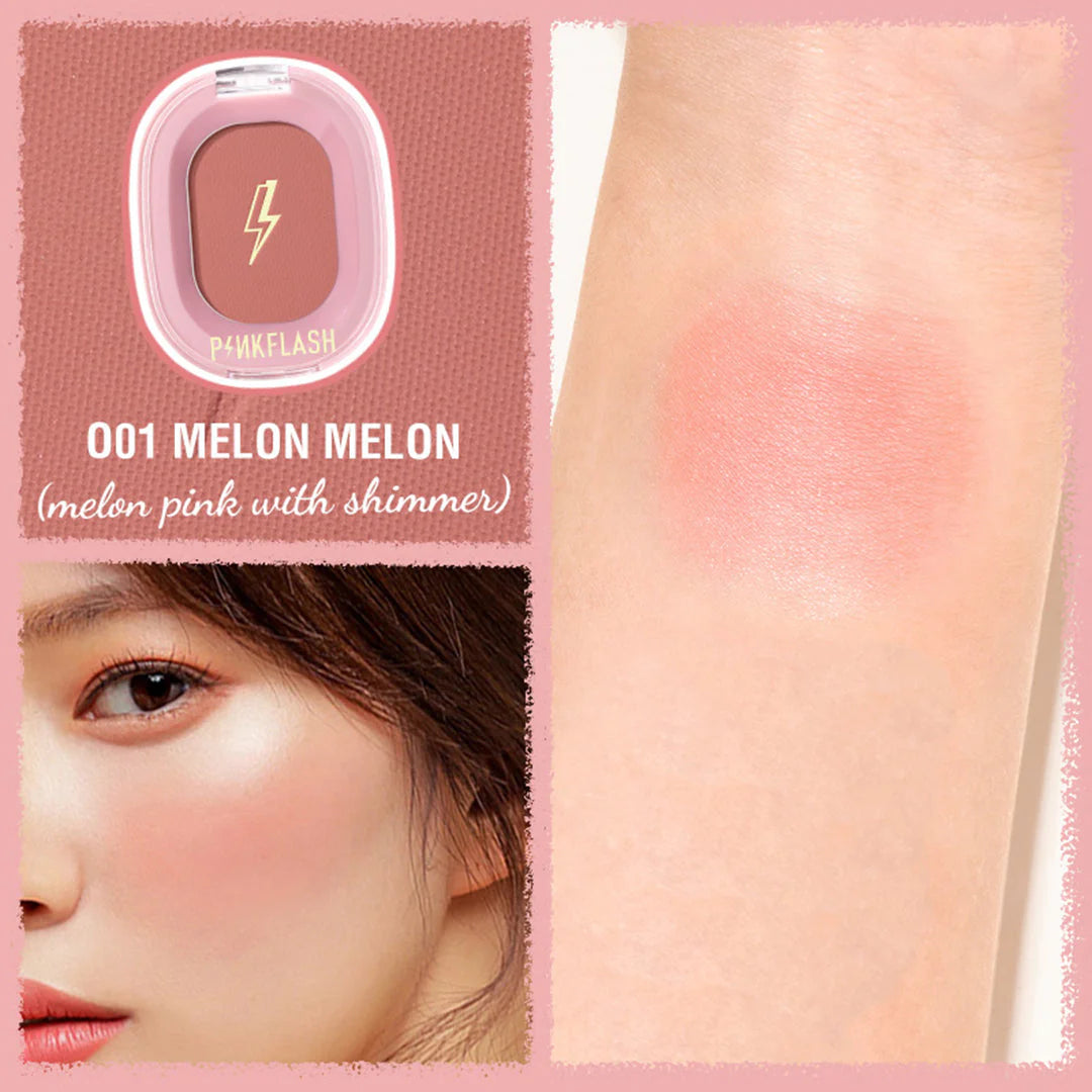 Pinkflash Chic In Cheek-O01# Melon Melon 4pc Set + 1 Full Size Product Worth 25% Value Free