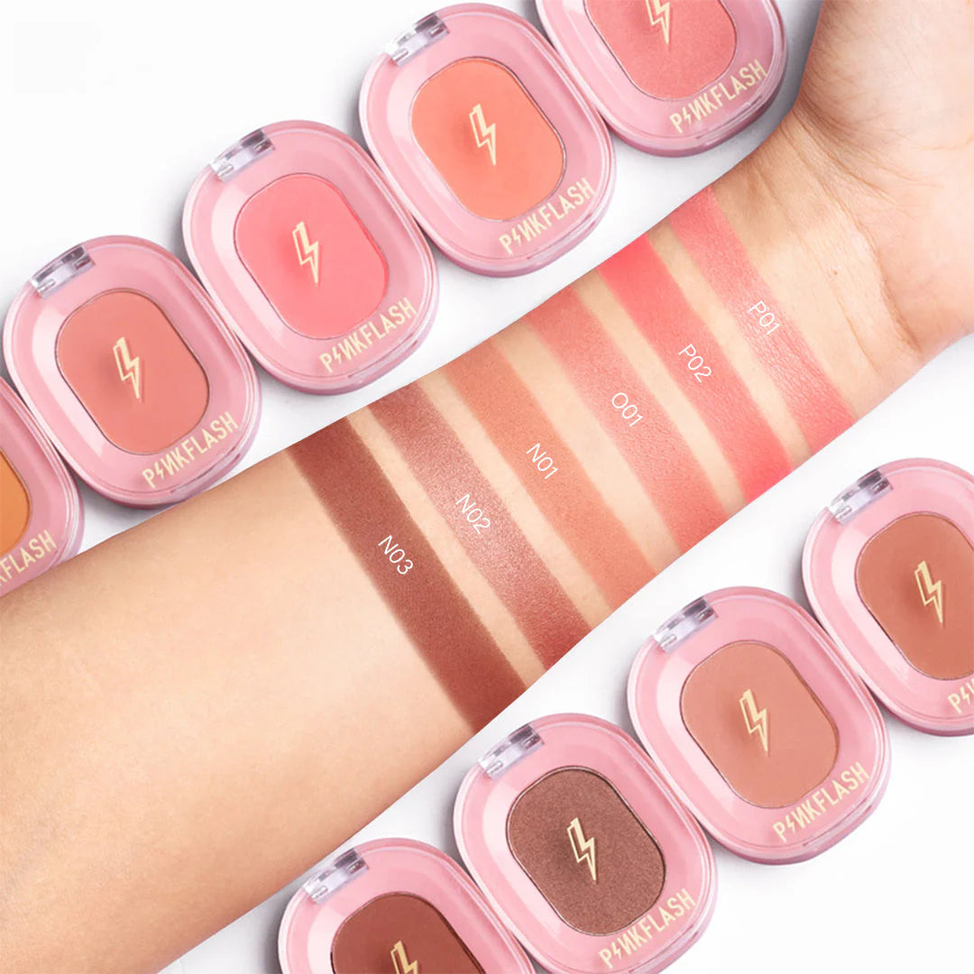 Pinkflash Chic In Cheek-O01# Melon Melon 4pc Set + 1 Full Size Product Worth 25% Value Free