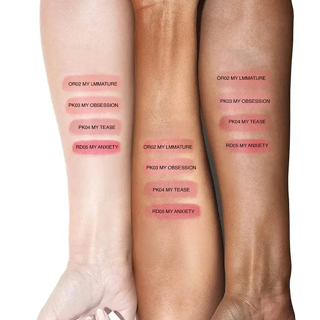 Focallure Lush Flush On Cream Blush #PK04 My Tease 4pc Set + 1 Full Size Product Worth 25% Value Free