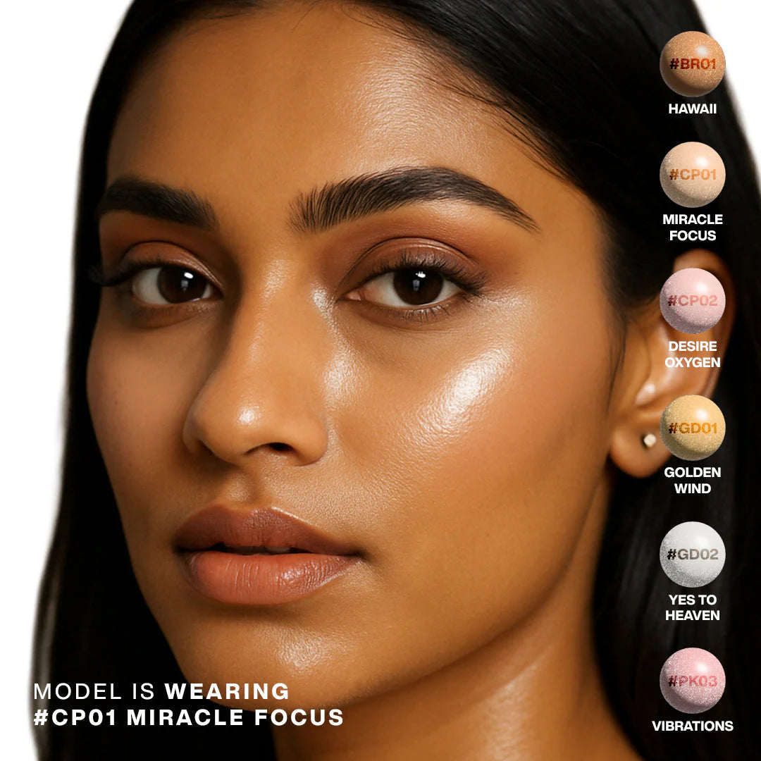Focallure Light To Light Liquid Highlighter #CP01 Miracle Focus 4pc Set + 1 Full Size Product Worth 25% Value Free