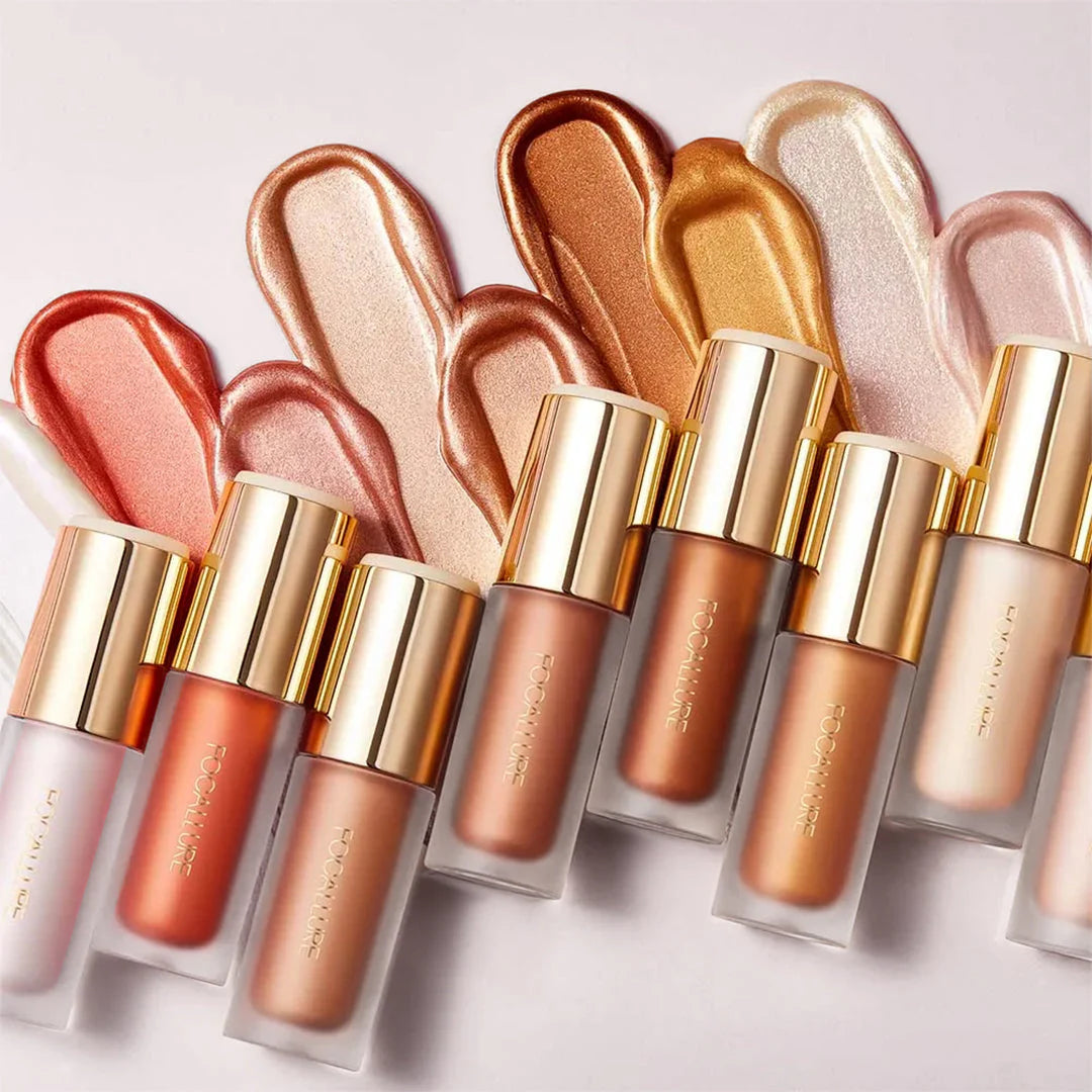 Focallure Light To Light Liquid Highlighter #CP01 Miracle Focus 4pc Set + 1 Full Size Product Worth 25% Value Free