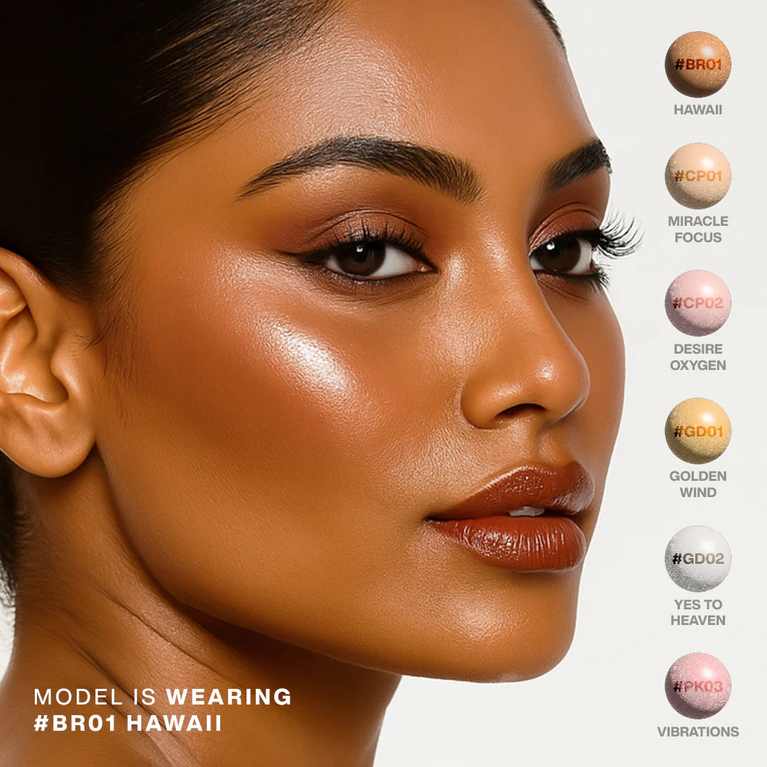 Focallure Light To Light Liquid Highlighter #BR01- Hawaii 4pc Set + 1 Full Size Product Worth 25% Value Free