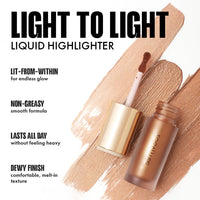 Focallure Light To Light Liquid Highlighter #GD01- Golden Wind 4pc Set + 1 Full Size Product Worth 25% Value Free