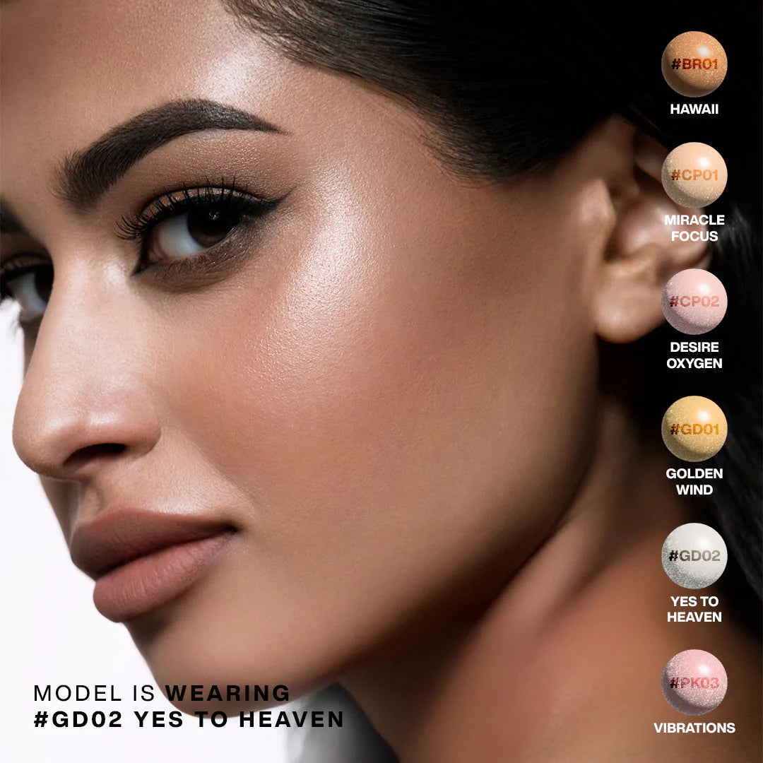 Focallure Light To Light Liquid Highlighter #GD02- Yes To Heaven 4pc Set + 1 Full Size Product Worth 25% Value Free