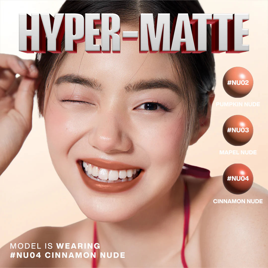 Focallure Lasting Matte Lipstick-NU04 Cinnamon Nude 4pc Set + 1 Full Size Product Worth 25% Value Free