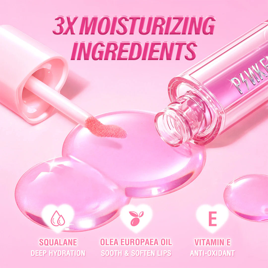 Pinkflash Lasting Lip Tint-HOT PK01 Juicy Peach 4pc Set + 1 Full Size Product Worth 25% Value Free