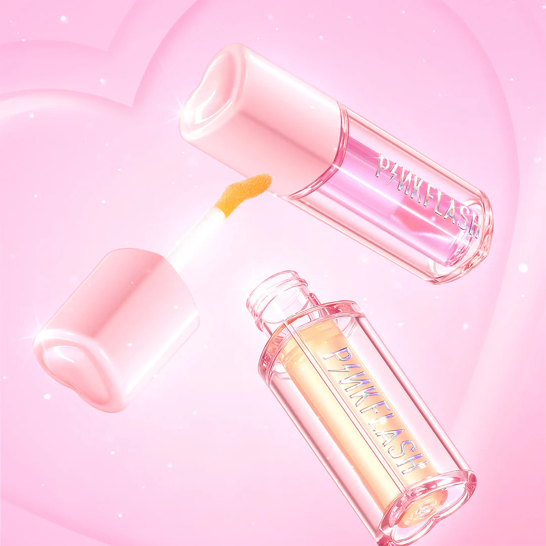 Pinkflash Lasting Lip Tint-HOT PK01 Juicy Peach 4pc Set + 1 Full Size Product Worth 25% Value Free