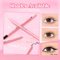 Pinkflash Waterproof Kajal Eeyliner Pencil-BK01 Black 4pc Set + 1 Full Size Product Worth 25% Value Free