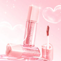 Pinkflash Watery Transferproof Lip Cream-PK03 Rose Bubble 4pc Set + 1 Full Size Product Worth 25% Value Free