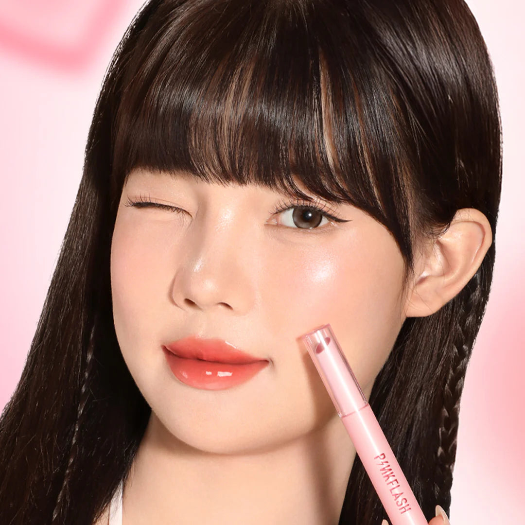 Pinkflash Volumizing Glossy Balm-NU01 Melon Slush 4pc Set + 1 Full Size Product Worth 25% Value Free