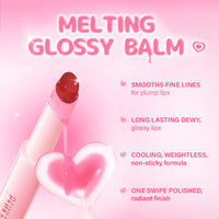 Pinkflash Volumizing Glossy Balm-NU02 Summer Apricot 4pc Set + 1 Full Size Product Worth 25% Value Free