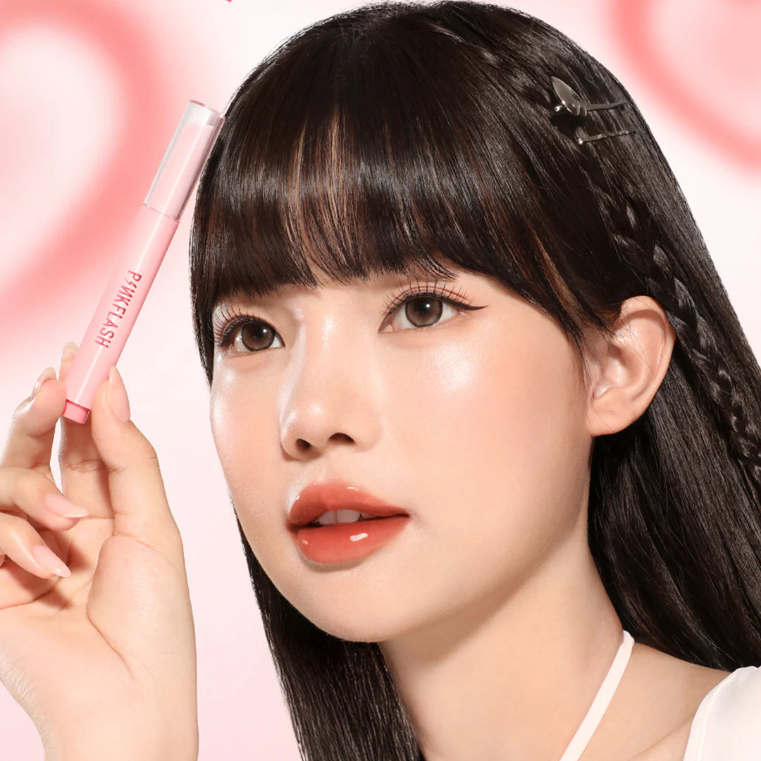 Pinkflash Volumizing Glossy Balm-NU02 Summer Apricot 4pc Set + 1 Full Size Product Worth 25% Value Free