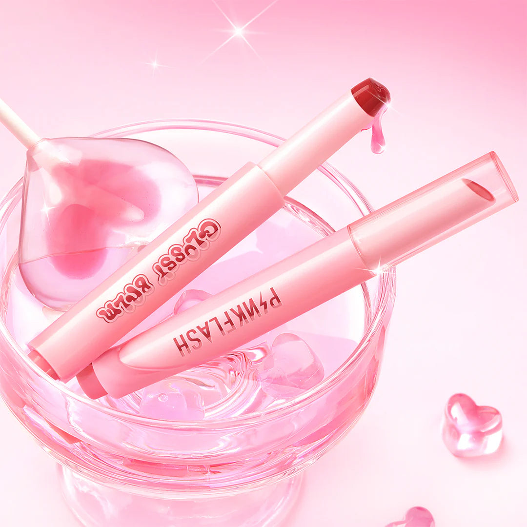 Pinkflash Volumizing Glossy Balm-NU02 Summer Apricot 4pc Set + 1 Full Size Product Worth 25% Value Free