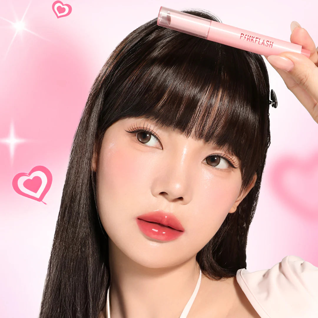 Pinkflash Volumizing Glossy Balm-PK02 Icy Rose 4pc Set + 1 Full Size Product Worth 25% Value Free