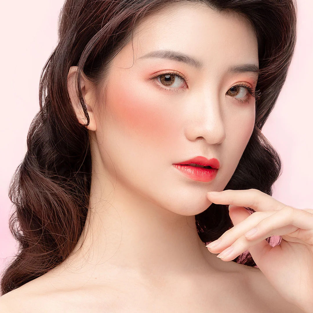 Pinkflash Dewy Blush Stick-NU01 Apricot Heart 4pc Set + 1 Full Size Product Worth 25% Value Free