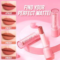 Pinkflash Lasting Matte Lipstick-NU01 Cute Rose 4pc Set + 1 Full Size Product Worth 25% Value Free