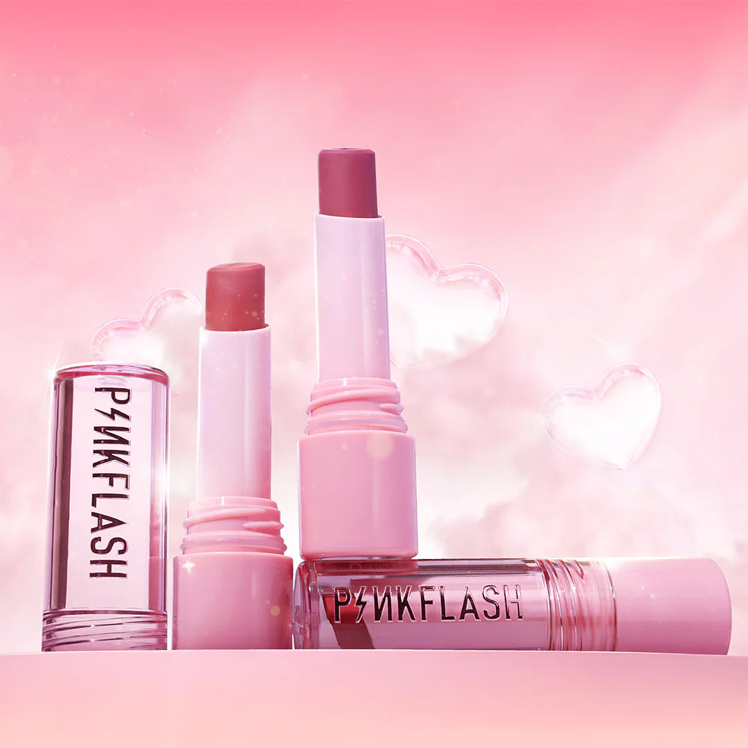 Pinkflash Lasting Matte Lipstick-NU02 Daily Nude 4pc Set + 1 Full Size Product Worth 25% Value Free