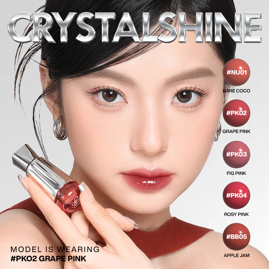 Focallure 3D Mirror Lasting Dewy Lip Tint PK02 Grape Pink 4pc Set + 1 Full Size Product Worth 25% Value Free