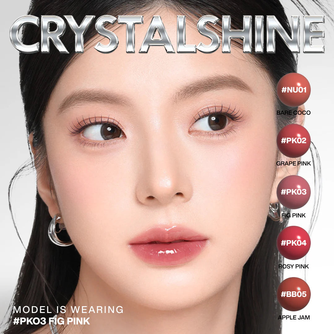 Focallure 3D Mirror Lasting Dewy Lip Tint PK03 Fig Pink 4pc Set + 1 Full Size Product Worth 25% Value Free