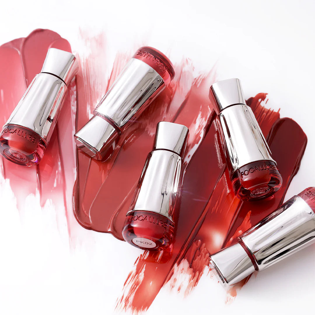 Focallure 3D Mirror Lasting Dewy Lip Tint PK03 Fig Pink 4pc Set + 1 Full Size Product Worth 25% Value Free