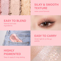 Pinkflash 3 Pan Eyeshadow-#GT01 4pc Set + 1 Full Size Product Worth 25% Value Free