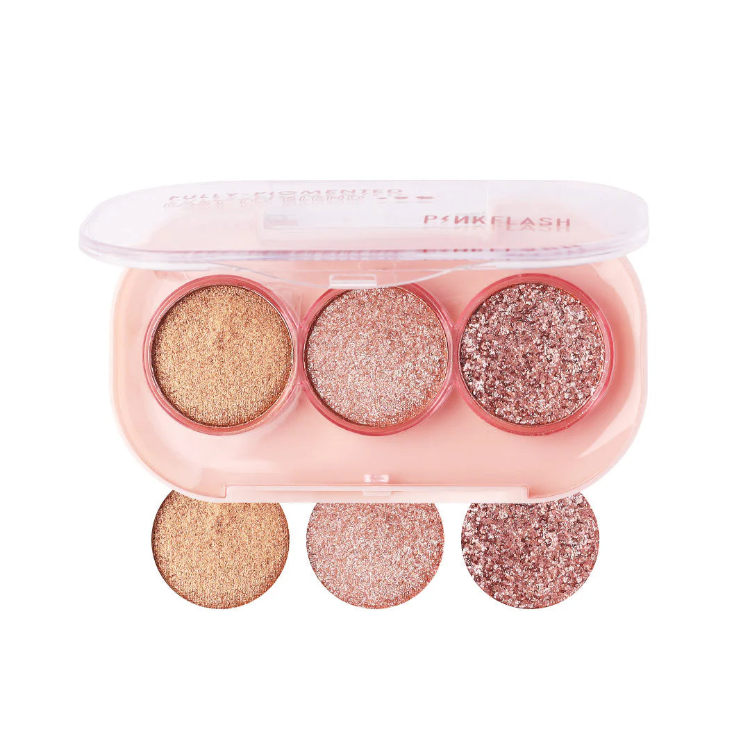 Pinkflash 3 Pan Eyeshadow-#GT02 4pc Set + 1 Full Size Product Worth 25% Value Free
