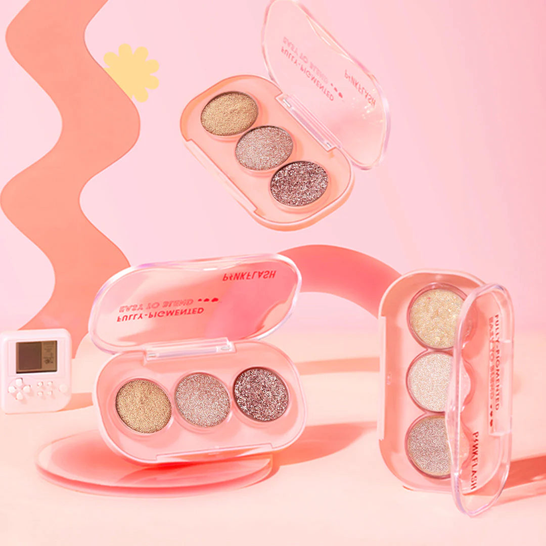 Pinkflash 3 Pan Eyeshadow-#GT02 4pc Set + 1 Full Size Product Worth 25% Value Free