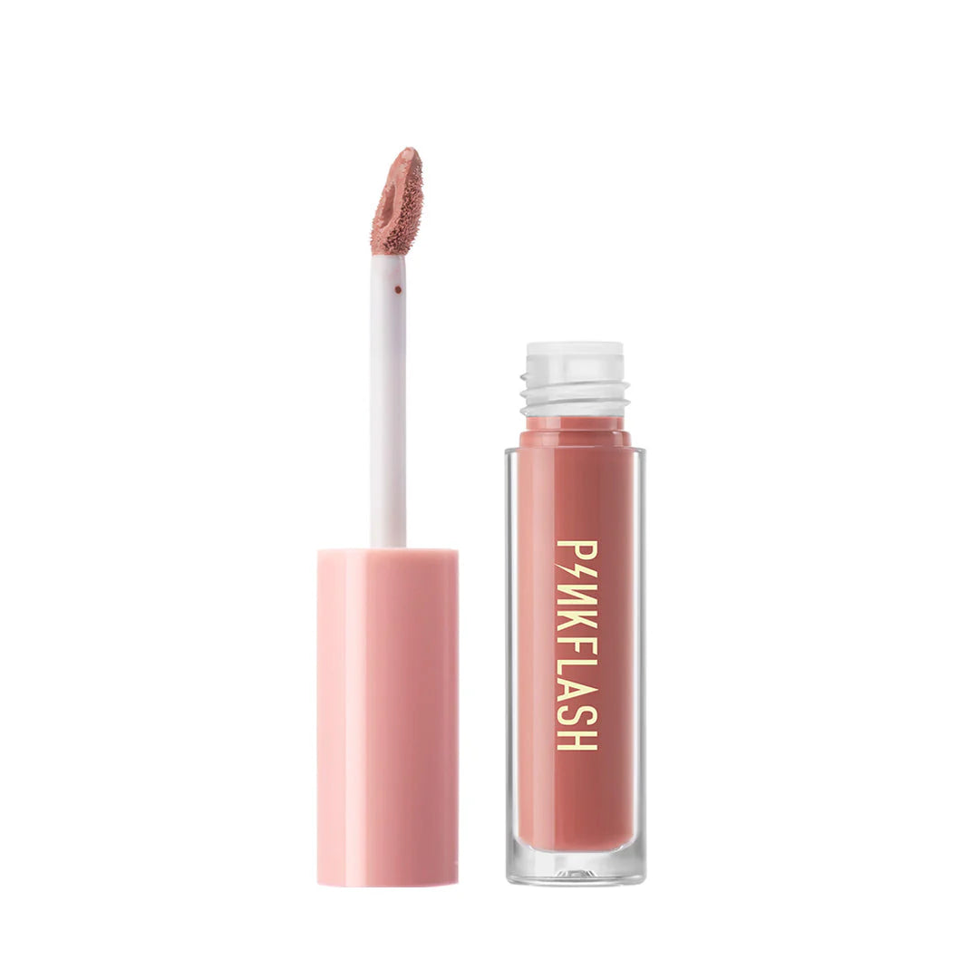 Pinkflash Melting Matte Lipcream-P01# Dolly Pink 4pc Set + 1 Full Size Product Worth 25% Value Free