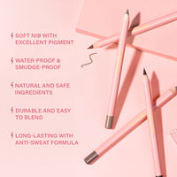 Pinkflash Oh My Emoji Eyebrow Pencil-3# Chocolate Brown 4pc Set + 1 Full Size Product Worth 25% Value Free