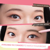 Pinkflash Oh My Emoji Eyebrow Pencil-4# Dark Grey Brown 4pc Set + 1 Full Size Product Worth 25% Value Free