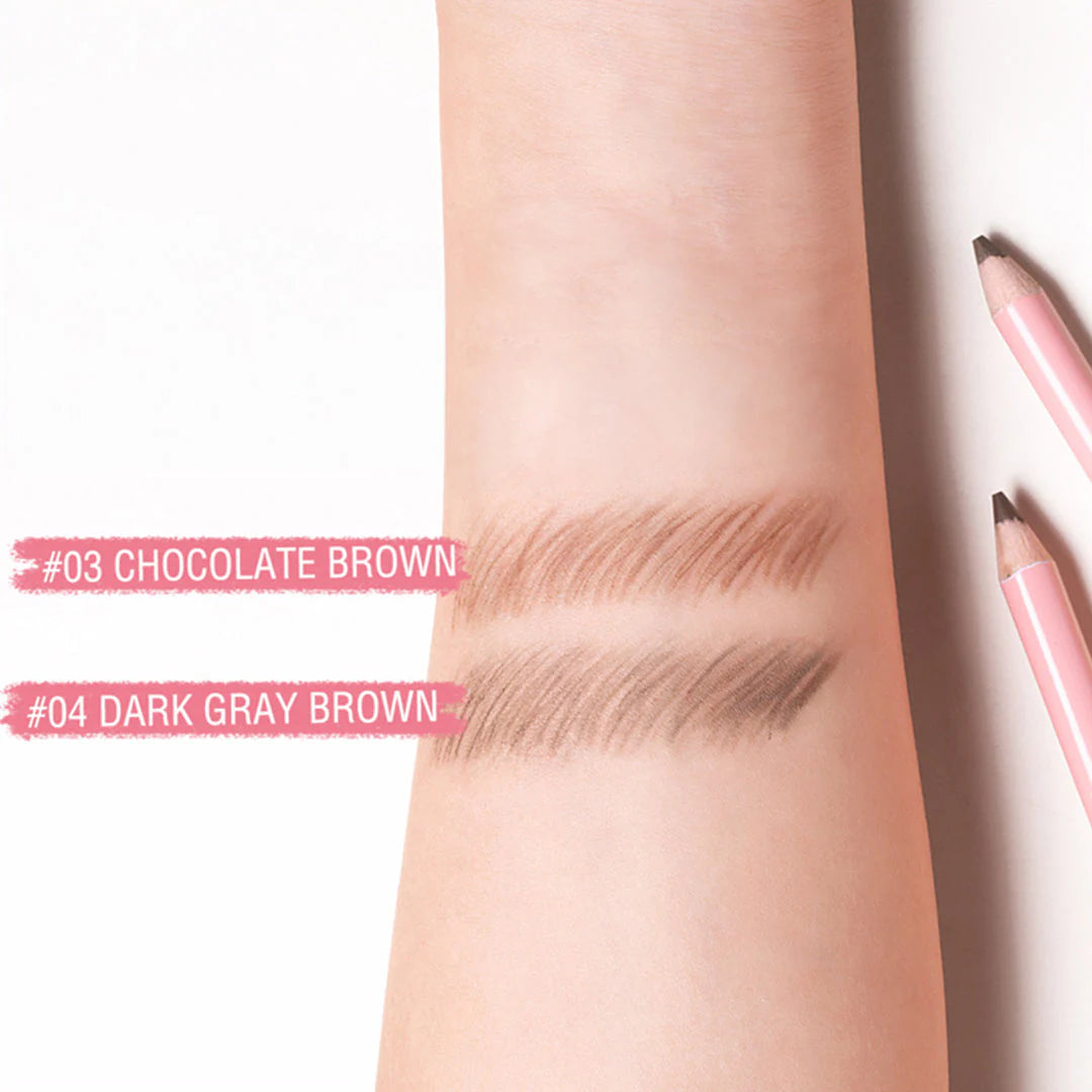 Pinkflash Oh My Emoji Eyebrow Pencil-4# Dark Grey Brown 4pc Set + 1 Full Size Product Worth 25% Value Free