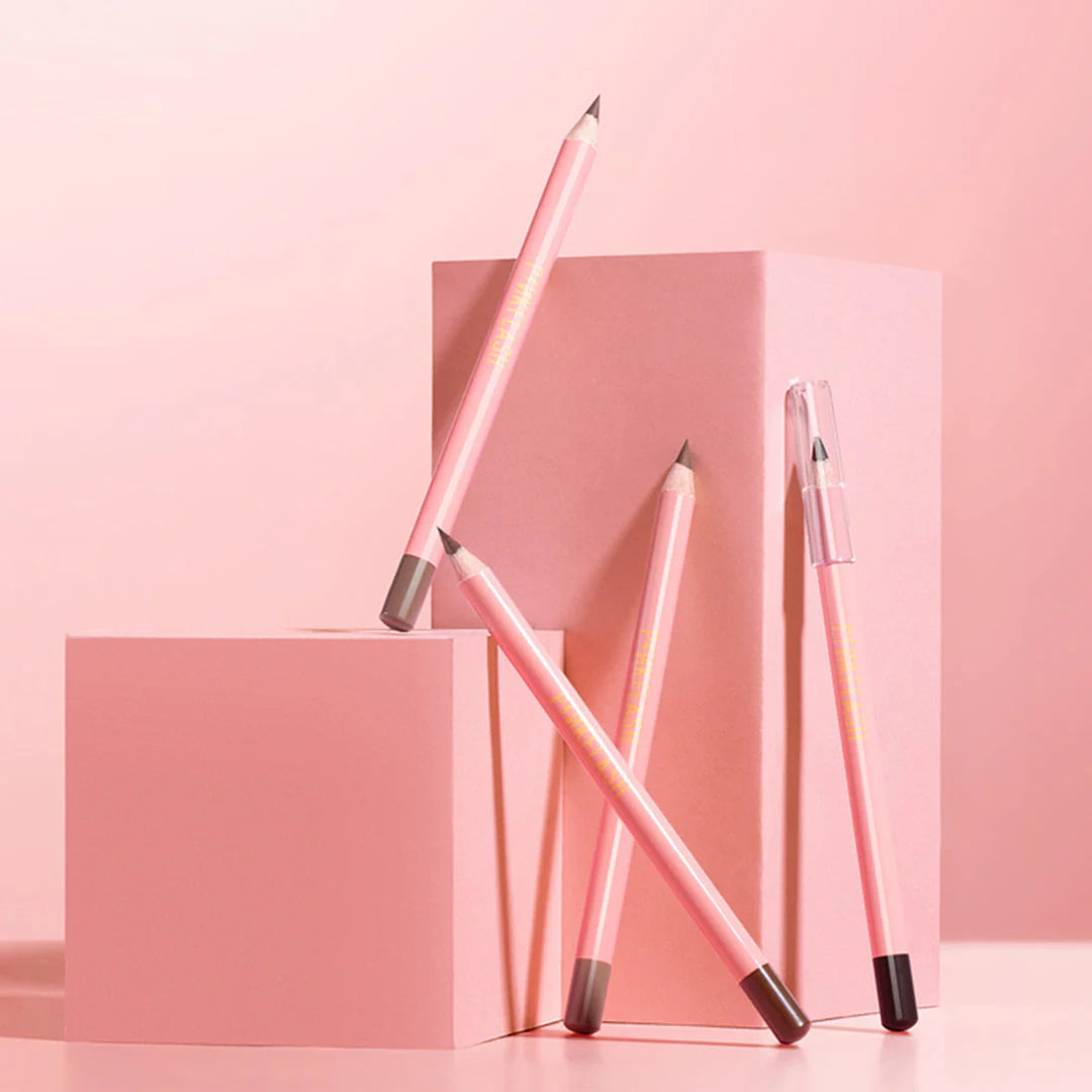 Pinkflash Oh My Emoji Eyebrow Pencil-4# Dark Grey Brown 4pc Set + 1 Full Size Product Worth 25% Value Free