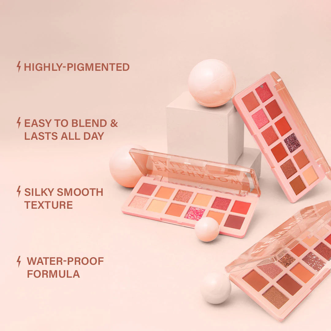 Pinkflash Pro Touch Eyeshadow Palette-03# Strawberry Doughnut 4pc Set + 1 Full Size Product Worth 25% Value Free