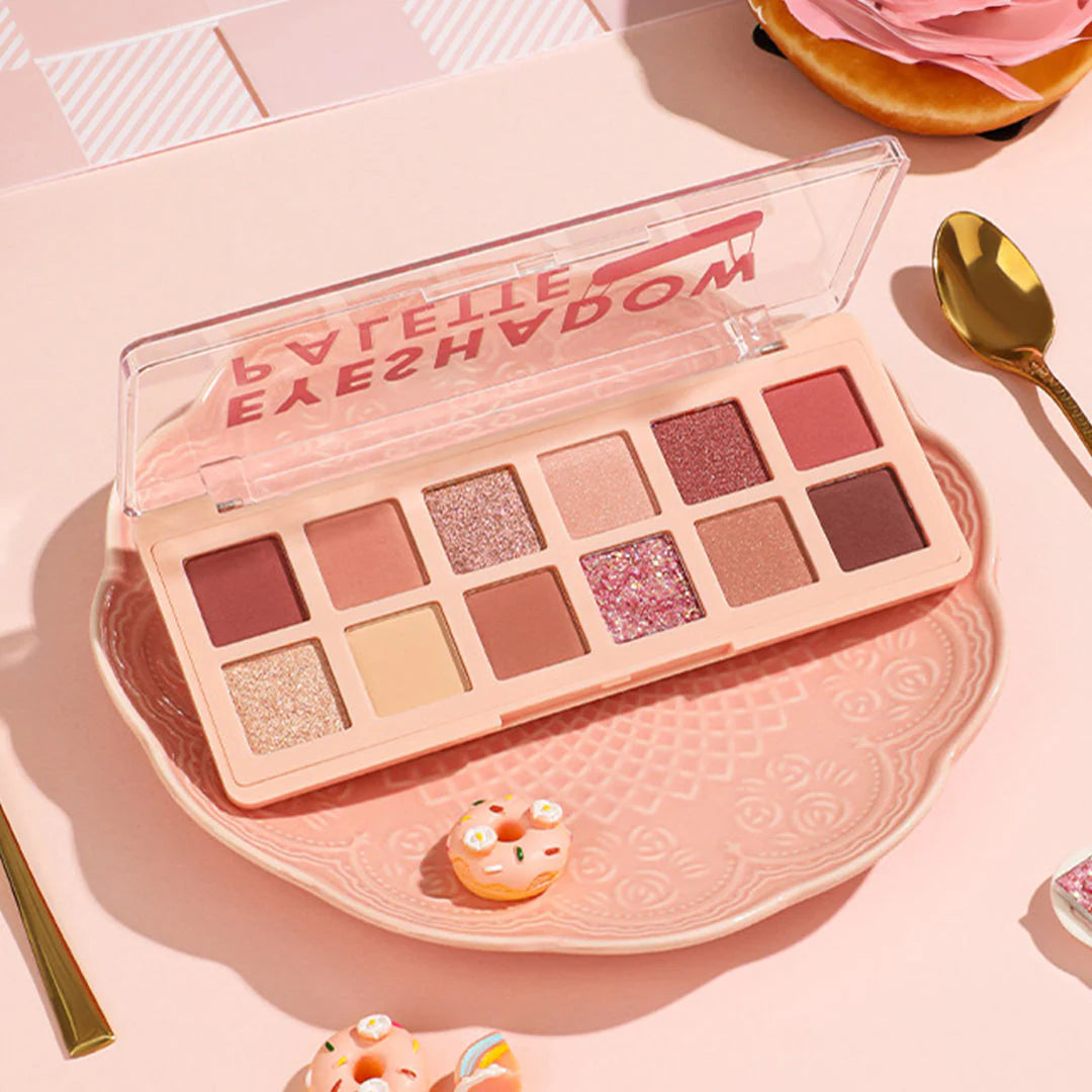 Pinkflash Pro Touch Eyeshadow Palette-03# Strawberry Doughnut 4pc Set + 1 Full Size Product Worth 25% Value Free