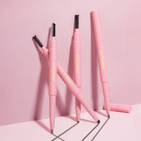 Pinkflash Waterproof Auto Eyebrow Pencil-#1 Natural Brown 4pc Set + 1 Full Size Product Worth 25% Value Free