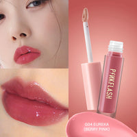 Pinkflash Ever Glossy Moist Lipgloss-G04# Eureka 4pc Set + 1 Full Size Product Worth 25% Value Free
