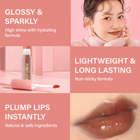 Pinkflash Ever Glossy Moist Lipgloss-G05# Steppin 4pc Set + 1 Full Size Product Worth 25% Value Free