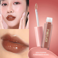 Pinkflash Ever Glossy Moist Lipgloss-G05# Steppin 4pc Set + 1 Full Size Product Worth 25% Value Free