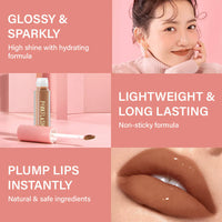 Pinkflash Ever Glossy Moist Lipgloss-G06# Milk 4pc Set + 1 Full Size Product Worth 25% Value Free