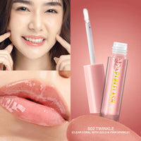 Pinkflash Ever Glossy Moist Lipgloss-S02# Twinkle 4pc Set + 1 Full Size Product Worth 25% Value Free