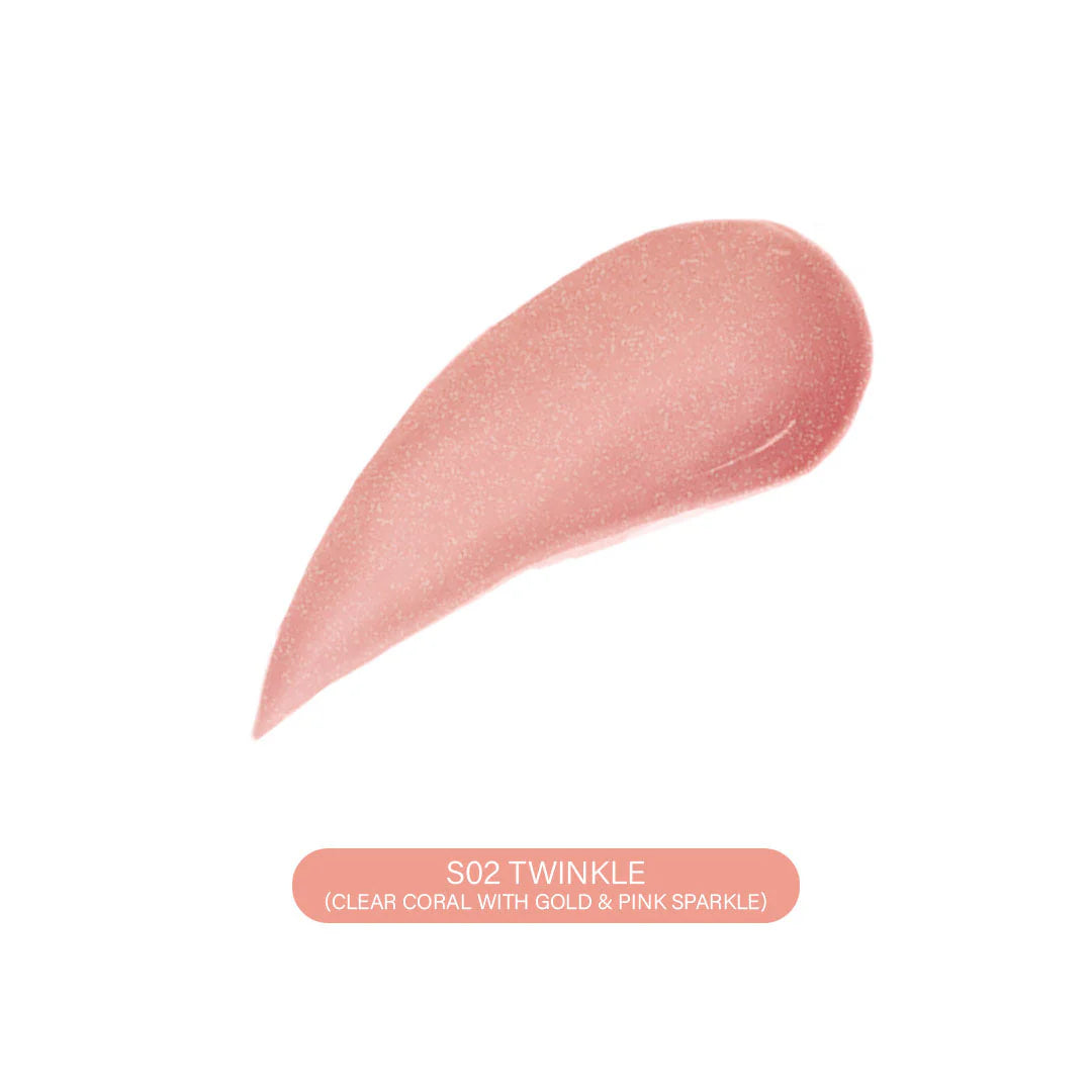 Pinkflash Ever Glossy Moist Lipgloss-S02# Twinkle 4pc Set + 1 Full Size Product Worth 25% Value Free