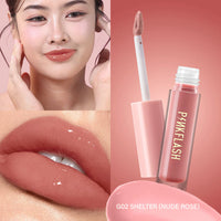 Pinkflash Ever Glossy Moist Lipgloss-G02# Shelter 4pc Set + 1 Full Size Product Worth 25% Value Free