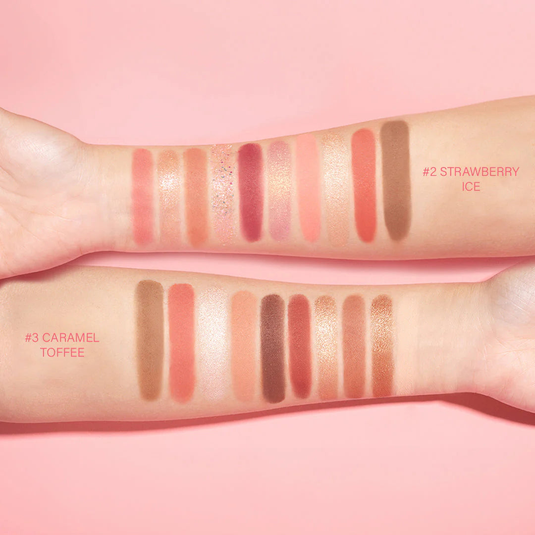 Pinkflash Multi Face Palette-2# Strawberry 4pc Set + 1 Full Size Product Worth 25% Value Free